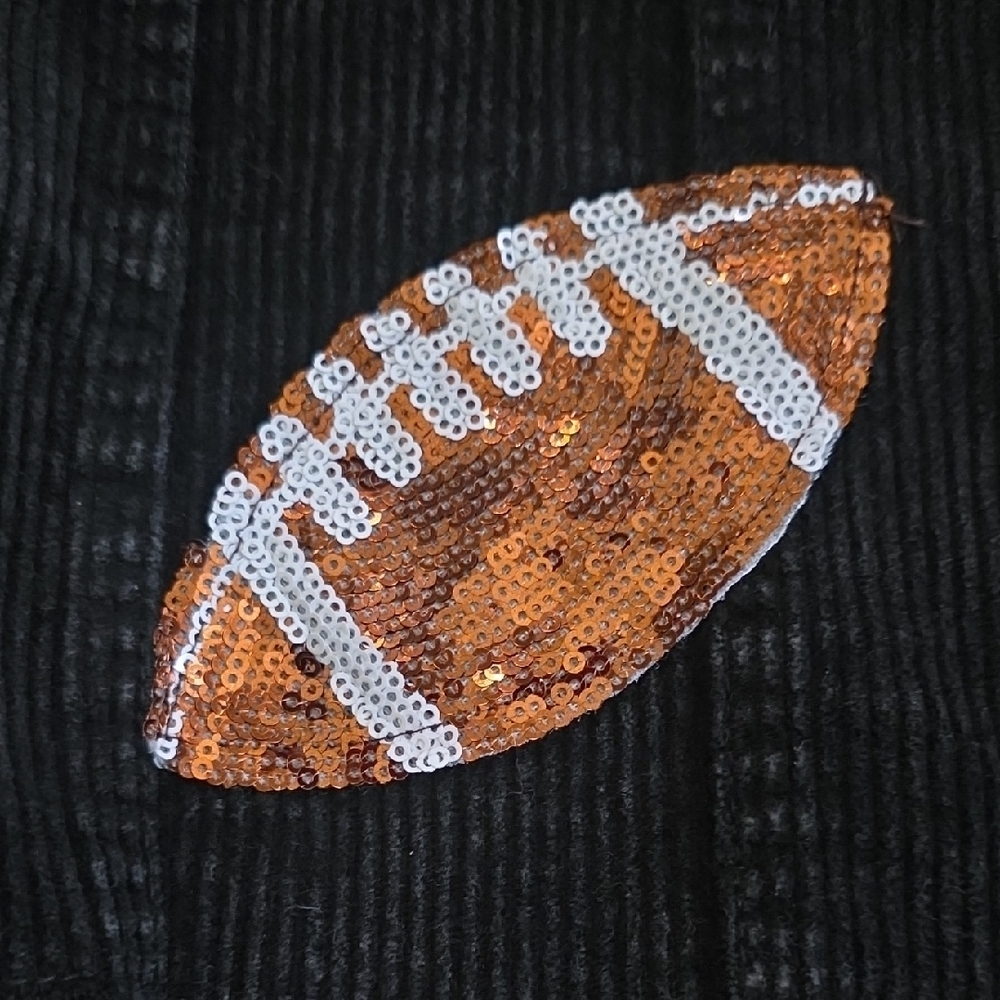 Black Football Pattern Jacket - Picture 2 of 4